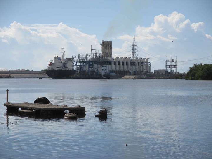 8. Port of San Pedro de Macoris at the mouth of the Higuamo River in the Dominican Republic